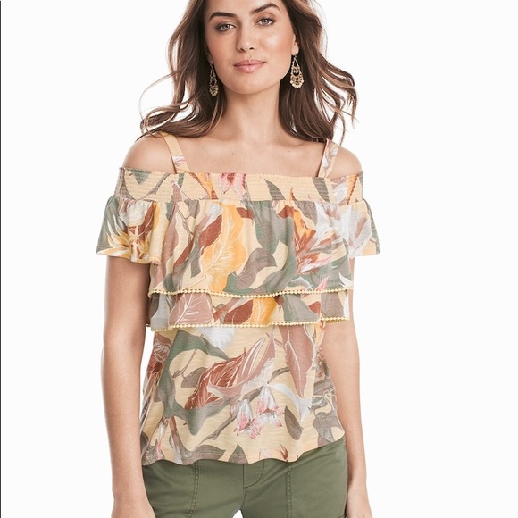 White House Black Market Tops - WHBM White House Black Market cold shoulder top